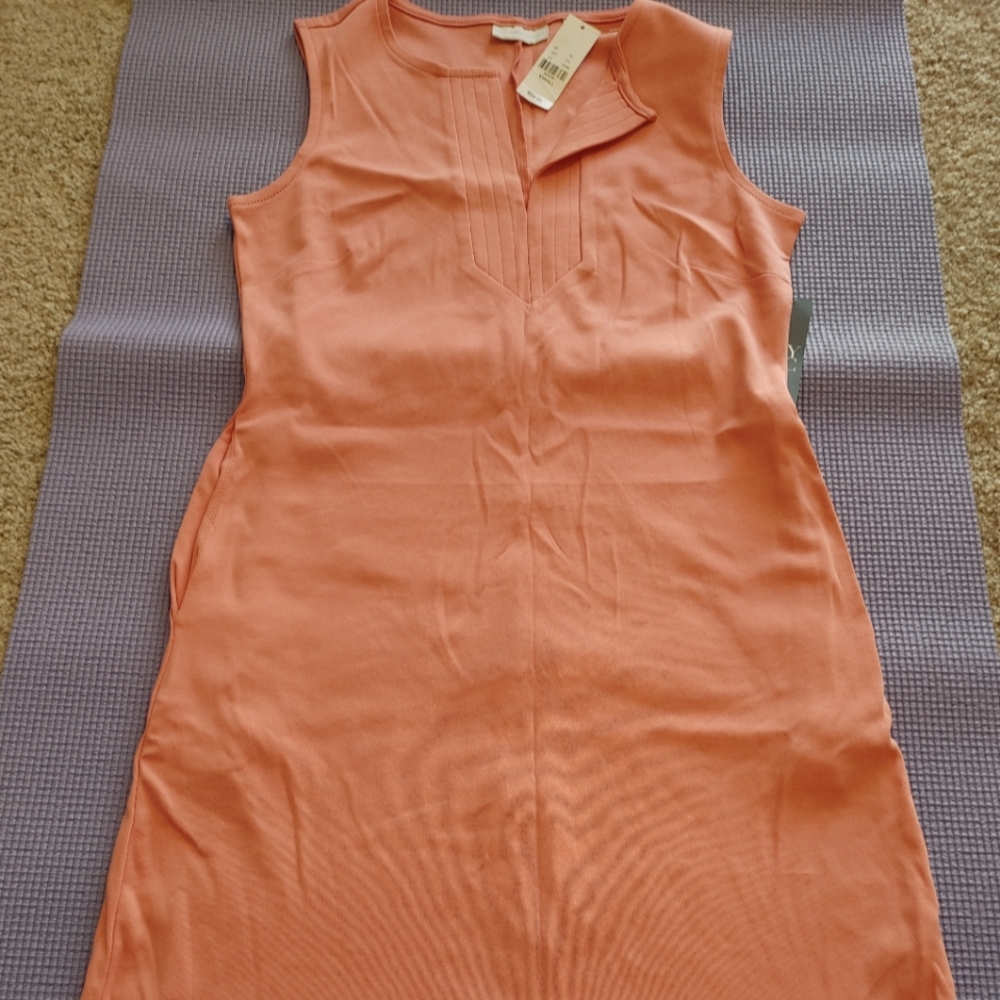 Women's casual dress, coral, size XS